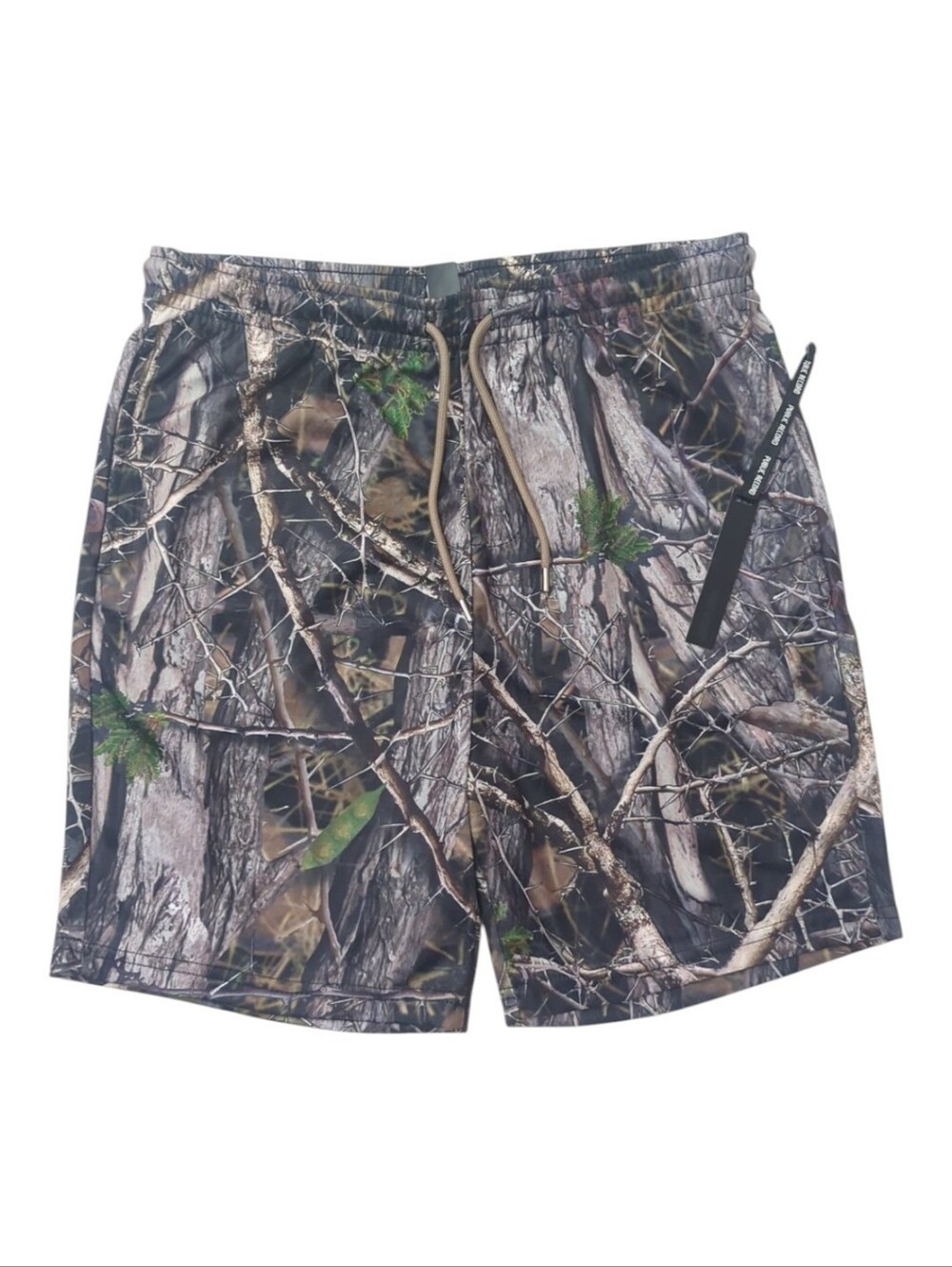 Public Record Mesh Tree Camo 6.5' Athletic Shorts Size Large NWT